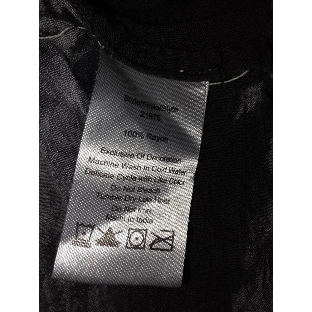 Women's Riviera Sun Asymmetrical Dress 2X Gray with Red Embroidery - Picture 5 of 5